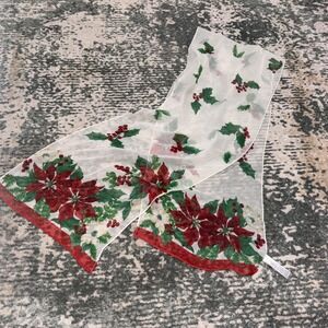 vintage Collection XIIX Ltd. silk scarf Poinsetta